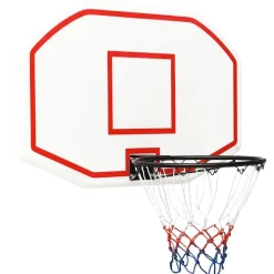 vidaXL Basketbalbord 109x71x3 cm polyetheen wit