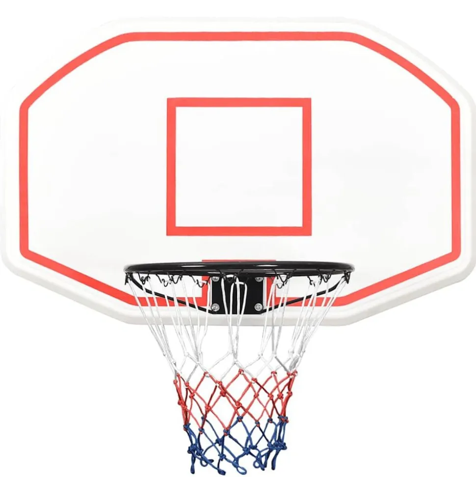vidaXL Basketbalbord 109x71x3 cm polyetheen wit