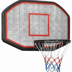vidaXL Basketbalbord 109x71x3 cm polyetheen zwart