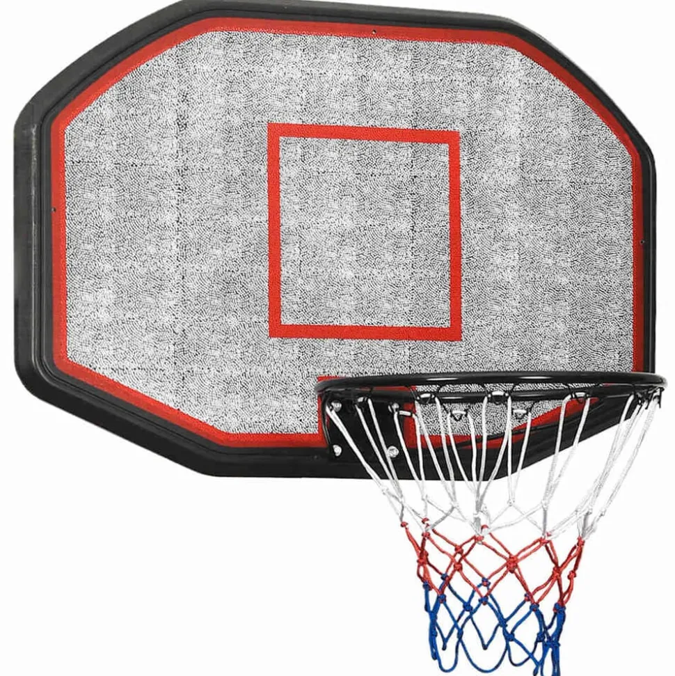vidaXL Basketbalbord 109x71x3 cm polyetheen zwart