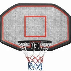 vidaXL Basketbalbord 109x71x3 cm polyetheen zwart