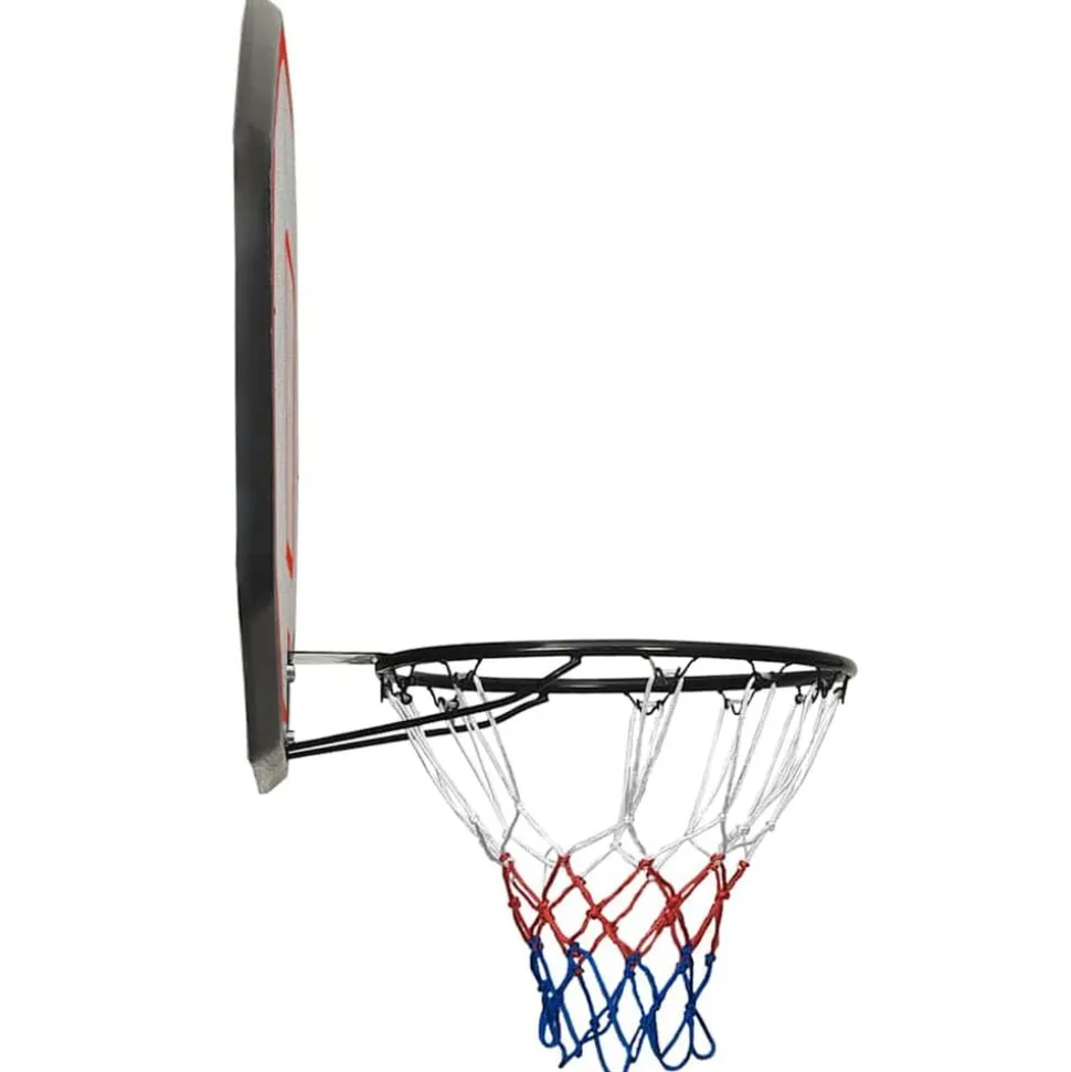vidaXL Basketbalbord 109x71x3 cm polyetheen zwart
