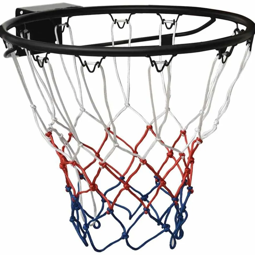 vidaXL Basketbalring 45 cm staal zwart