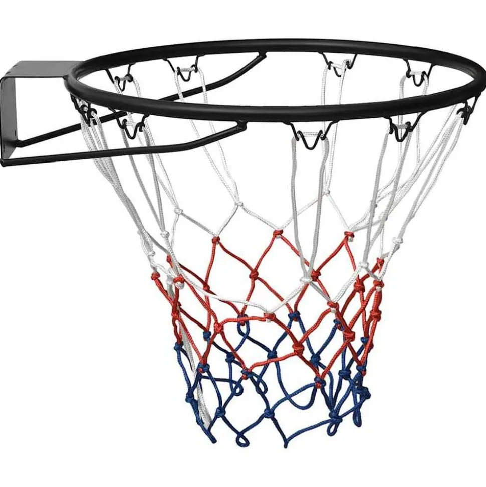 vidaXL Basketbalring 45 cm staal zwart