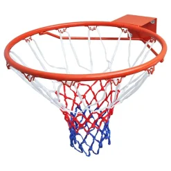 vidaXL Basketbalringset met net 45 cm oranje