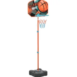 vidaXL Basketbalset draagbaar verstelbaar 109-141 cm