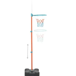 vidaXL Basketbalset draagbaar verstelbaar 109-141 cm
