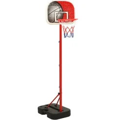 vidaXL Basketbalset draagbaar verstelbaar 138,5-166 cm