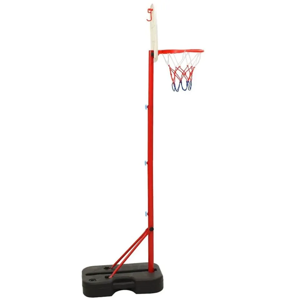 vidaXL Basketbalset draagbaar verstelbaar 138,5-166 cm