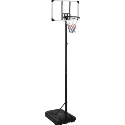 vidaXL Basketbalstandaard 280-350 cm polycarbonaat transparant