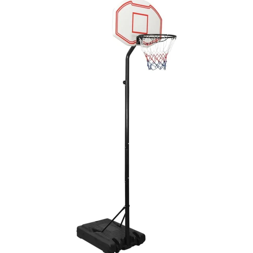 vidaXL Basketbalstandaard 282-352 cm polyethyleen wit