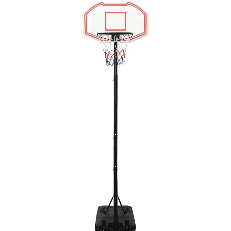 vidaXL Basketbalstandaard 282-352 cm polyethyleen wit