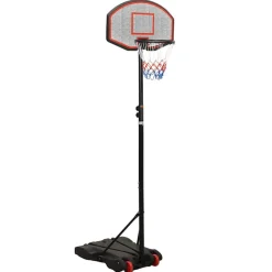 vidaXL Basketbalstandaard 216-250 cm polyethyleen zwart