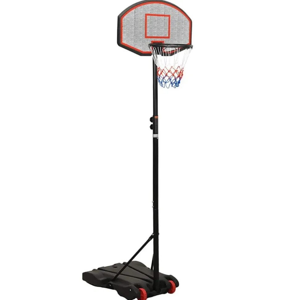 vidaXL Basketbalstandaard 216-250 cm polyethyleen zwart