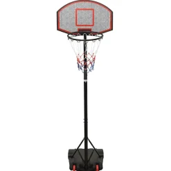 vidaXL Basketbalstandaard 216-250 cm polyethyleen zwart
