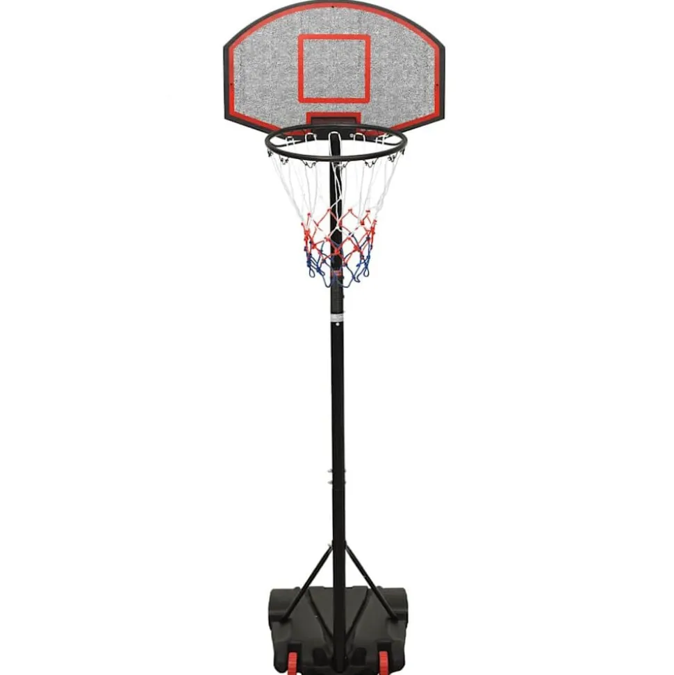 vidaXL Basketbalstandaard 216-250 cm polyethyleen zwart