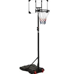 vidaXL Basketbalstandaard 216-250 cm polycarbonaat transparant