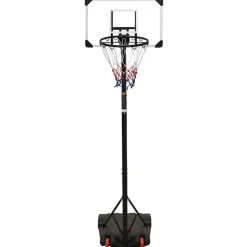 vidaXL Basketbalstandaard 216-250 cm polycarbonaat transparant