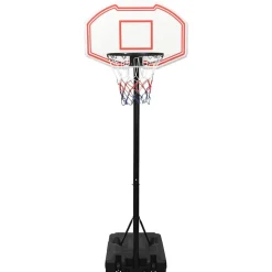 vidaXL Basketbalstandaard 237-307 cm polyetheen wit