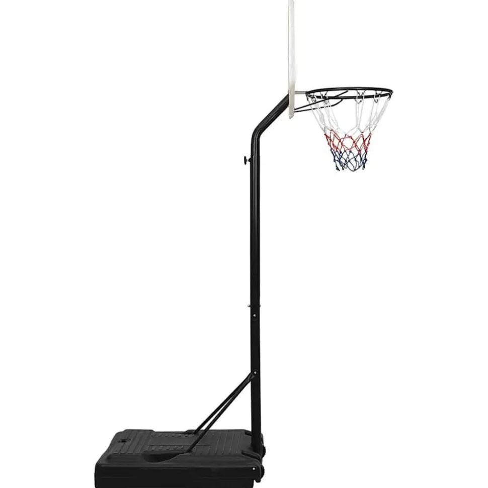 vidaXL Basketbalstandaard 237-307 cm polyetheen wit