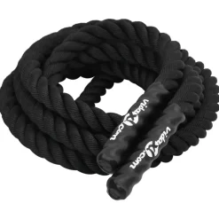 vidaXL Battle Rope Zwart 6 m 4,5 kg Polyester