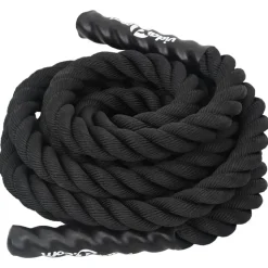 vidaXL Battle Rope Zwart 6 m 4,5 kg Polyester