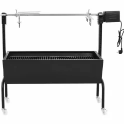 vidaXL BBQ draaispit elektrisch roestvrij staal