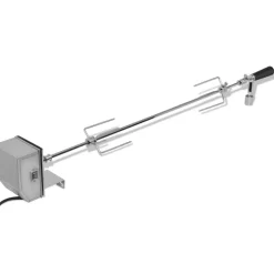 vidaXL BBQ Draaispit met professionele motor staal 1200 mm