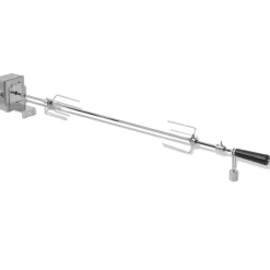 vidaXL BBQ Draaispit met professionele motor staal 1200 mm