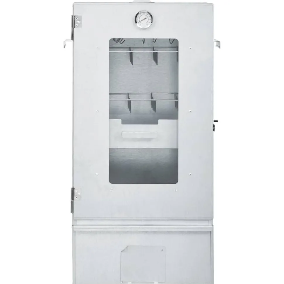 vidaXL BBQ-rookoven met 1 kg houtsnippers 44,5x29x83 cm