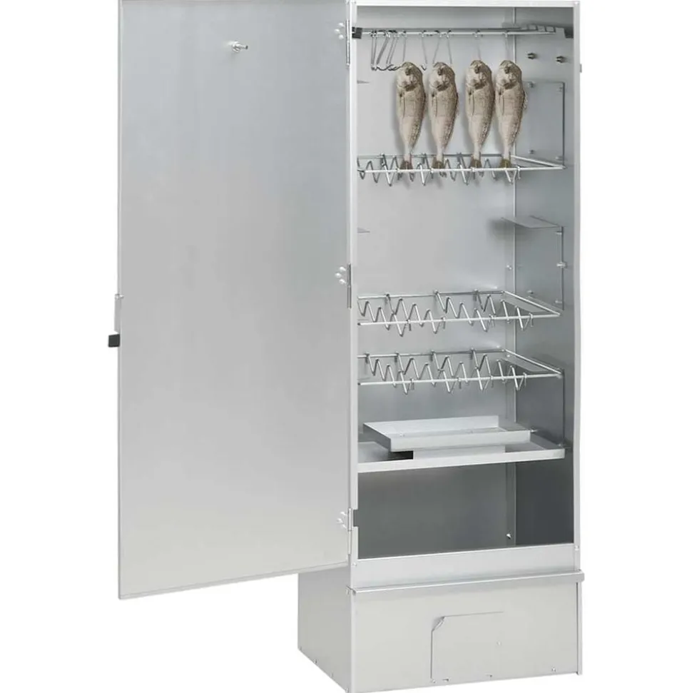 vidaXL BBQ-rookoven met koude rookgenerator gegalvaniseerd staal