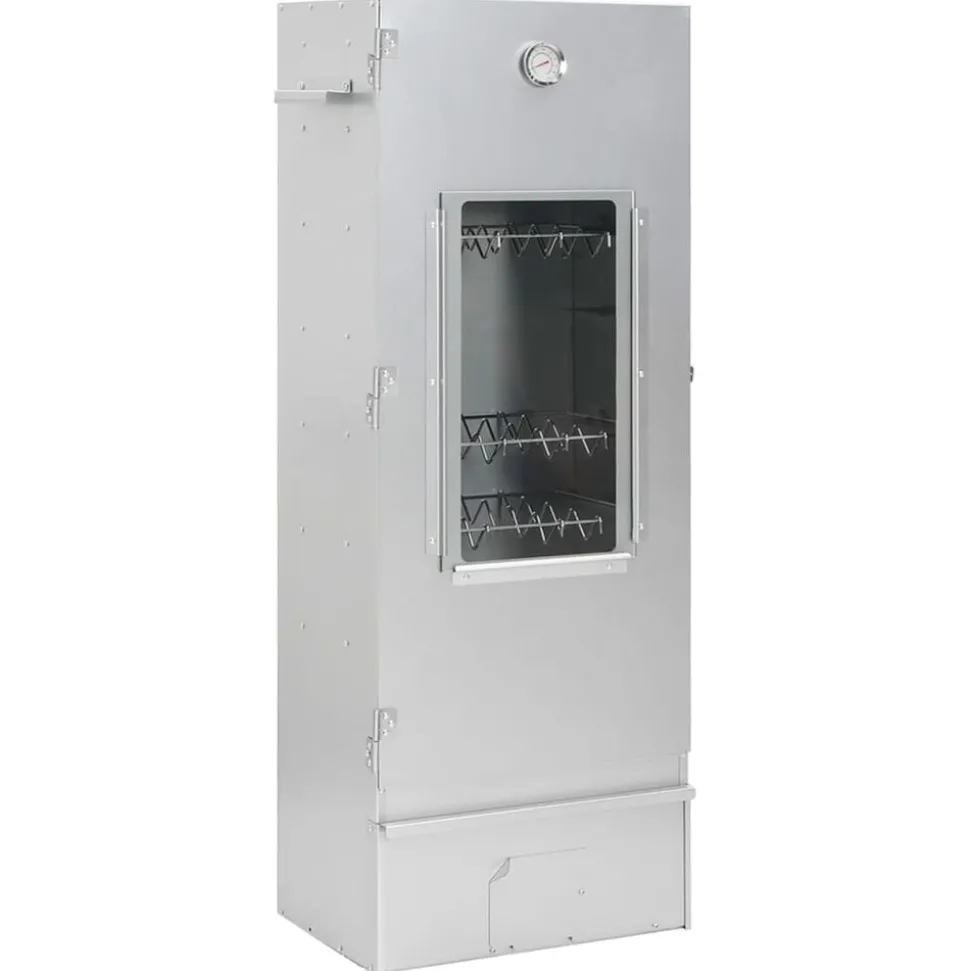 vidaXL BBQ-rookoven met koude rookgenerator gegalvaniseerd staal
