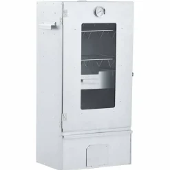 vidaXL BBQ-rookoven met koude rookgenerator gegalvaniseerd staal