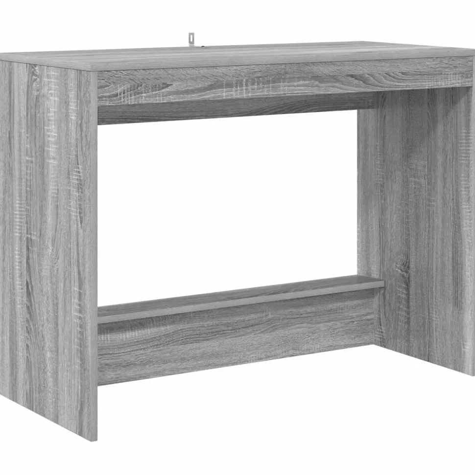 vidaXL Bed Bureau Grijs Sonoma 100 x 45 x 75 cm Bewerkt hout