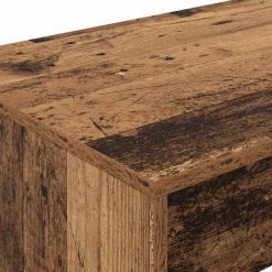 vidaXL Bed Bureau Oudhout 100 x 45 x 75 cm Bewerkt hout