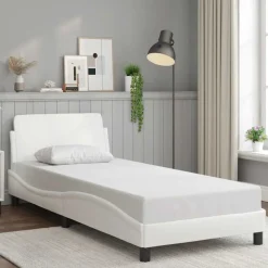 vidaXL Bedframe "Dover" kunstleer wit 80x200 cm