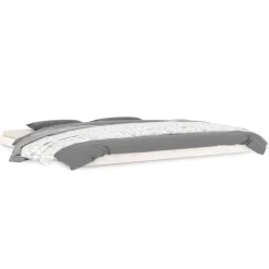 vidaXL Bedframe massief grenenhout wit 200x200 cm