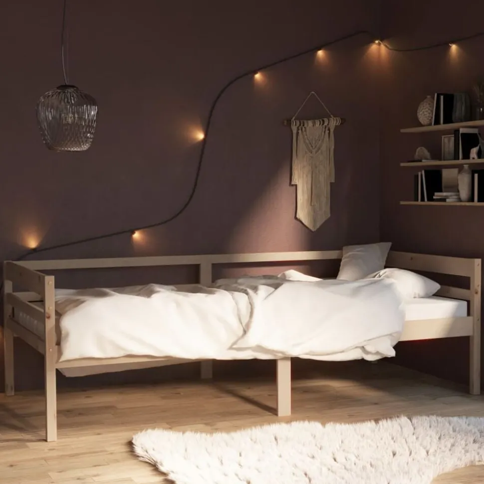 vidaXL Bedframe massief grenenhout 90x200 cm