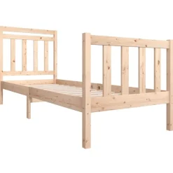 vidaXL Bedframe massief hout 75x190 cm