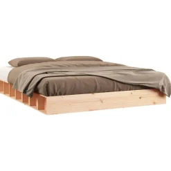 vidaXL Bedframe massief hout 200x200 cm