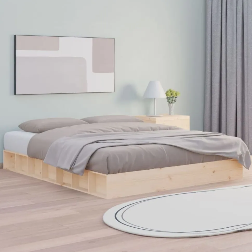 vidaXL Bedframe massief hout 200x200 cm