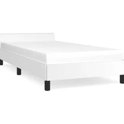 vidaXL Bedframe met hoofdeinde zonder matras 80x200 cm wit