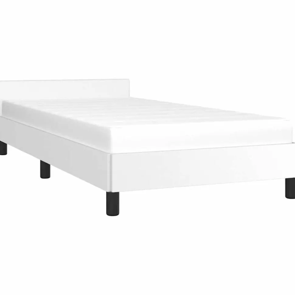 vidaXL Bedframe met hoofdeinde zonder matras 80x200 cm wit