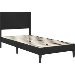 vidaXL Bedframe met hoofdeinde Zwart 80 x 200 cm Fluweel
