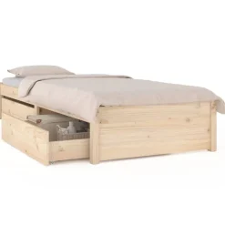 vidaXL Bedframe met lades 75x190 cm