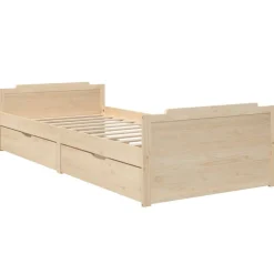 vidaXL Bedframe met lades massief grenenhout 90x200 cm