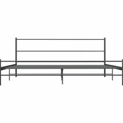 vidaXL Bedframe metaal grijs 180x200 cm