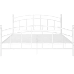 vidaXL Bedframe metaal wit 140x200 cm