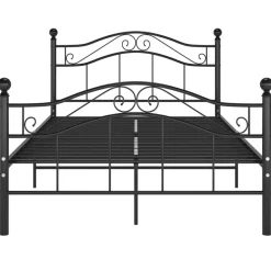 vidaXL Bedframe metaal zwart 120x200 cm