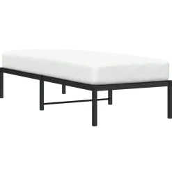 vidaXL Bedframe metaal zwart 75 x 190 cm